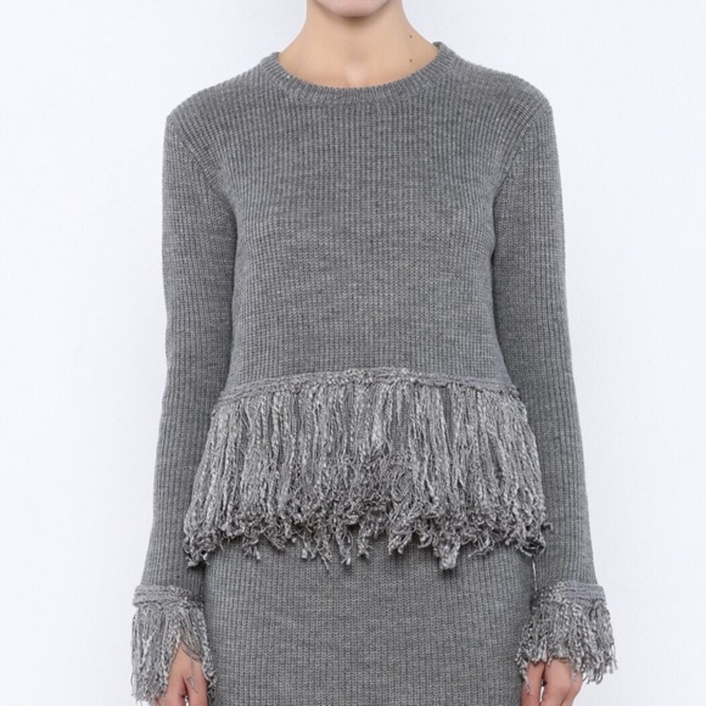 Endless Rose Fringe Sweater Top